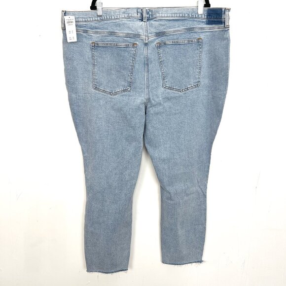 NWT Abercrombie & Fitch The Skinny High Rise Jeans Blown Knee 37 24R 3X - Picture 5 of 5